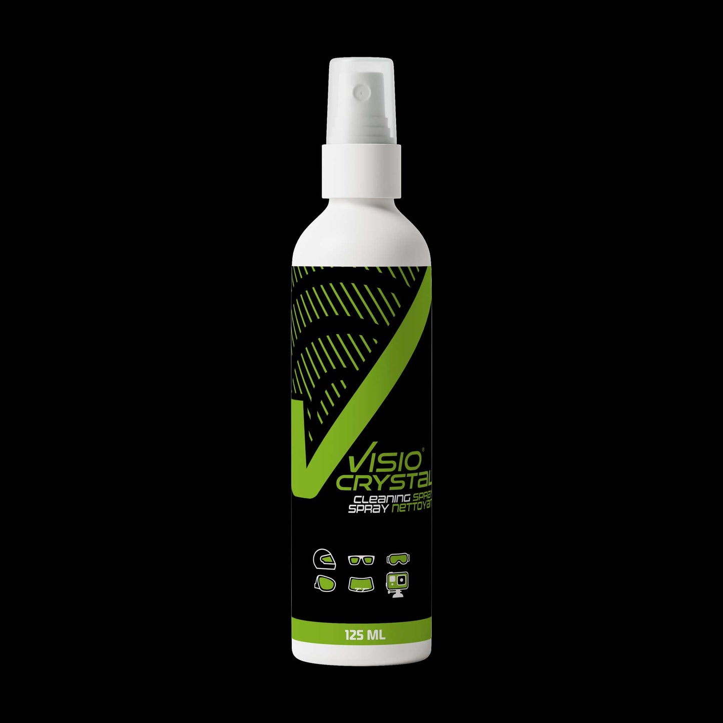 125ml VisioCrystal Surface Cleaner Spray bottle for cleaning and prepping surfaces before waterproofing application.