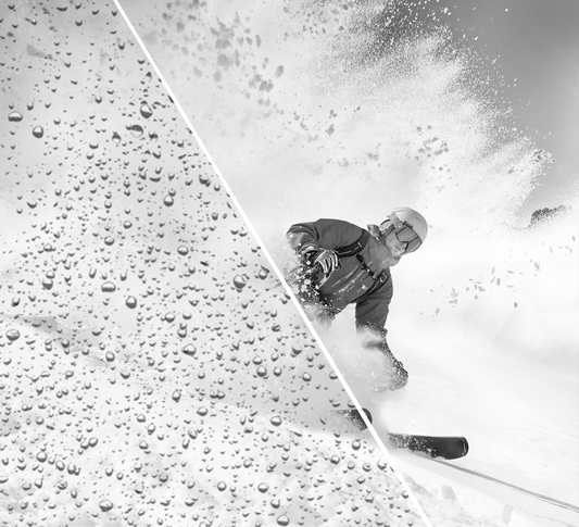 man skiing in the winter